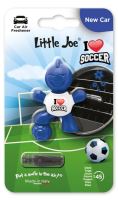 Little Joe modrý NEW CAR "Milujem futbal" - vôňa do auta 3D0702